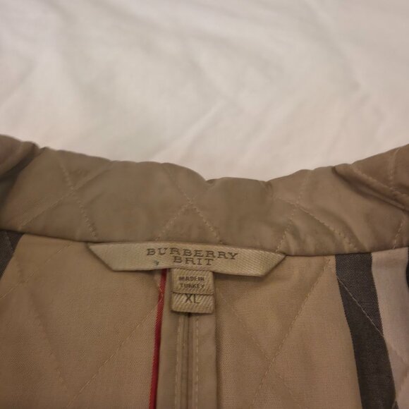 Burberry Brit Quilted Nova Check Jacket XL - EUC - Picture 3 of 12